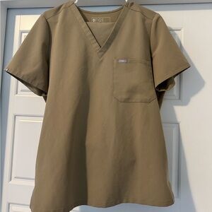Figs L/L khaki scrub set
